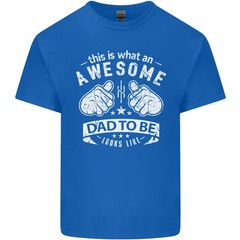 Awesome Dad to Be Looks New Dad Daddy Mens Light Cotton T-Shirt