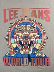 Lee Jeans World Tour T-Shirt Classic Fit Size Medium 100% Cotton by Lee