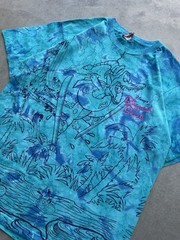 Vintage 90’s Disney Blizzard Beach All-Over Print Tie-dye Blue Size XL