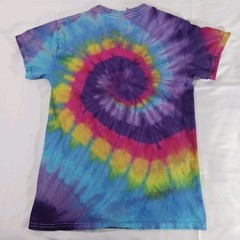 Gildan Tie Dye T Shirt Unisex Adult Small Rainbow Spiral Heavy Cotton New