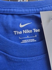 NWT Nike Soccer Total 90 T90 Logo T-Shirt Mens Size Large Blue IB6032-480