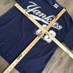 Dynasty New York Yankees T-Shirt Mens Medium Navy Blue Jorge Posada 2004