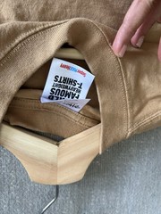 Shaka Wear S Tan Y2K Streetwear T Shirt Hip Hop Skate Super Maxi Heavy