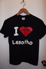 Lesotho Tee – I Love Lesotho Africa Souvenir Heart Country Black T Shirt Small