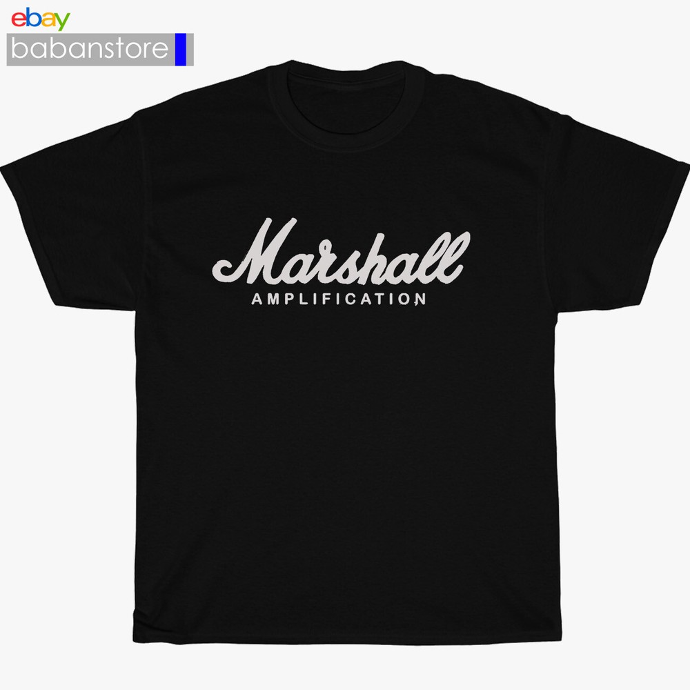 New Marshall Amplifie Logo Black/White/Grey/Navy and More T-Shirt Size S-5XL