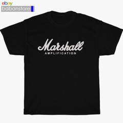 New Marshall Amplifie Logo Black/White/Grey/Navy and More T-Shirt Size S-5XL
