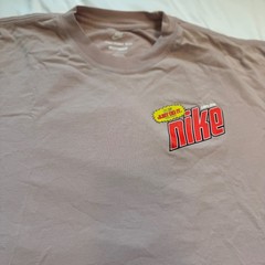 Nike Mens Large Pink Kicks So Clean Ultra Drip Graphic Loose Fit Crewneck