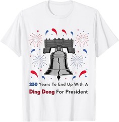 Patriotic Liberty Bell Political Humor White T-Shirt