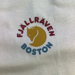 Fjallraven Kanken T-shirt Boston Chalk White Organic Cotton Unisex Small NWT