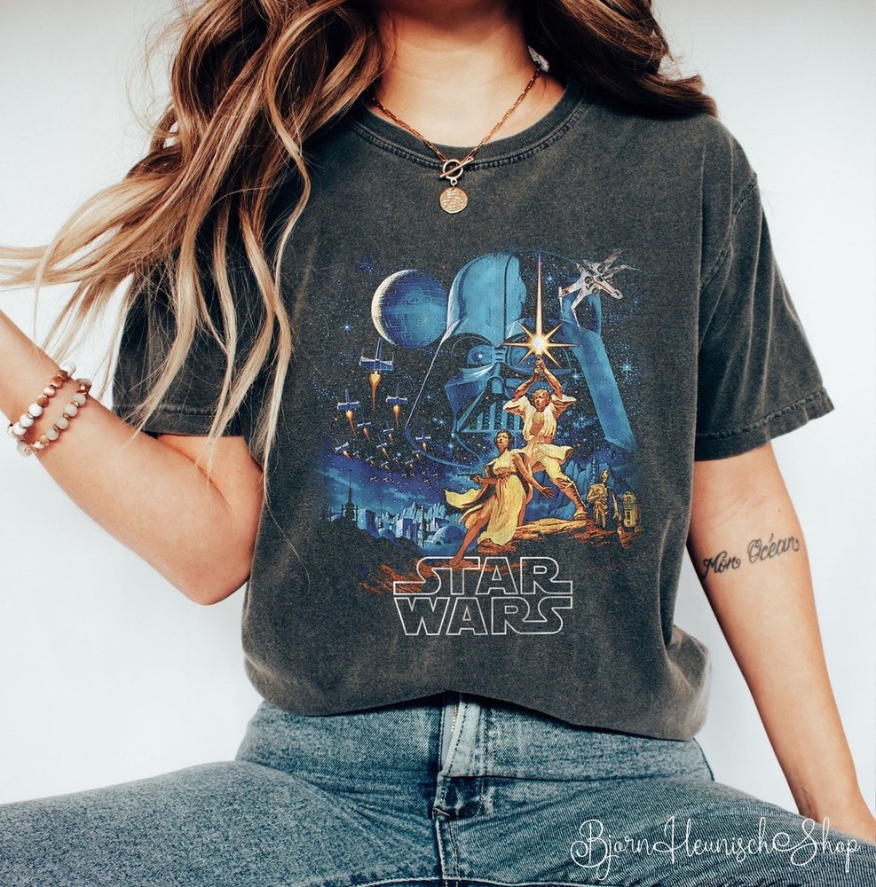 Vintage Star Wars Shirt, Star Wars A New Hope Shirt Unisex Size S-5XL DTG Print