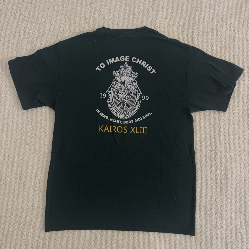 Vintage VTG M Green T Shirt Port & Company Core Blend Green Knight Tee Kairos