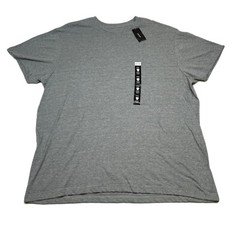 Alfani Crew Neck T-Shirt Mens 2XL Short Sleeve Heather Gray Soft Casual NEW