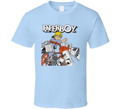 Paperboy Nes Video Game Cover T Shirt