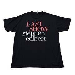 THE LAST SHOW WITH STEPHEN COLBERT T SHIRT BLACK Size 2XL 24 x 30