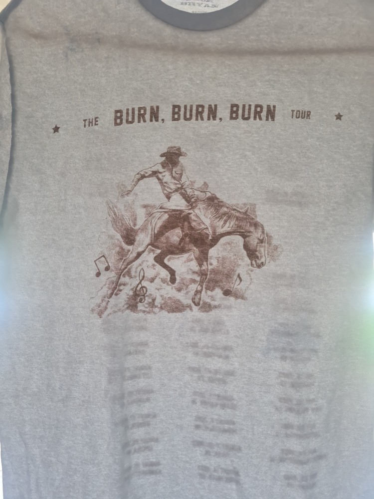Zach Bryan Burn Tour Shirt Mens Medium Western Country Concert Merch World 2023