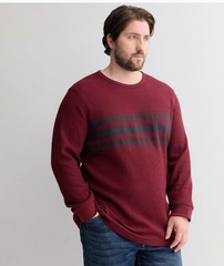 Men’s Big & Tall Sonoma Waffle Tee Long Sleeve 2XL-2XLT-2XB-3XB-3XBT-4XB