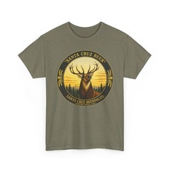 Santa Cruz Brewing Co. California Pre-Pro Beer Elk Buck Retro Breweriana T-Shirt