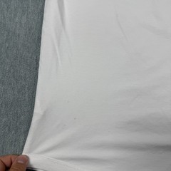 FIOBOC T-Shirt Men Medium White Solid Bamboo Cotton Crew Neck Short Sleeve Soft