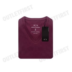 ARMANI EXCHANGE SLIM FIT T-SHIRT IN PIMA COTTON JERSEY COLOR WINE TASTING CODE: