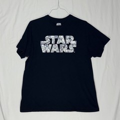 Star Wars L T Shirt Black Darth Vader Yoda Characters Graphic Tee
