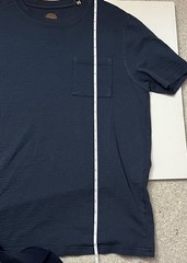 Common People T Shirt Men’s XL Ottoman Texture navy blue Short Sleeve NWT S