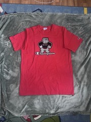 VTG Georgia Bulldogs Men’s Champion Embroidered Cotton T-Shirt Red • XL