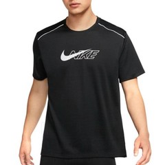 Nike Black Running Men’s Dri-Fit Miler Flash Short Sleeve Tee Shirt Size XL NWT