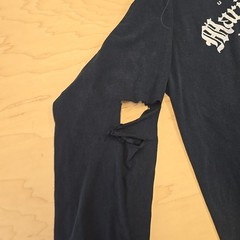 Marine Corps Long Sleeve Shirt Semper Fidelis Military Always Faithful (HOLE)