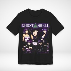 Ghost in the Shell Anime T-Shirt Vintage Cyberpunk Graphic Tee Japanese Manga