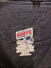 SOFFE Dri-Release Poly Blend dark blue T-Shirt, Size Small MADE IN USA