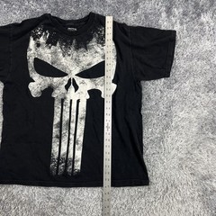 Marvel Shirt Adult Extra Large Black The Punisher Skull Grunge Movie Mens XL