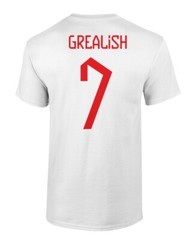 England Soccer #7 Jack Grealish World Football Fans Adult and Youth T-Shirt