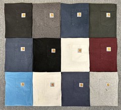 Carhartt Pocket Tee Bundle Lot of 12 Size Small (S) Workwear T Shirts USA Mix