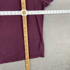 American Eagle Outfitters T Shirt Mens Large Burgundy Athletic Fit Short Sleeve