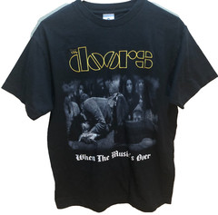 The Doors Jim Morrison Music’s Over Vintage Band Rock Alstyle Black T-Shirt M