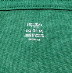 HOLIDAY TIME MEN’S SZ 3XL (54-56) GREEN “STAY JOLLY MY FRIENDS” HOLIDAY T-SHIRT