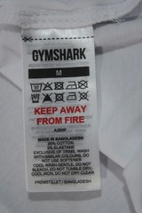 Gymshark Men’s Essential Oversized Long Sleeve T-Shirt ZG3 White Medium NWT