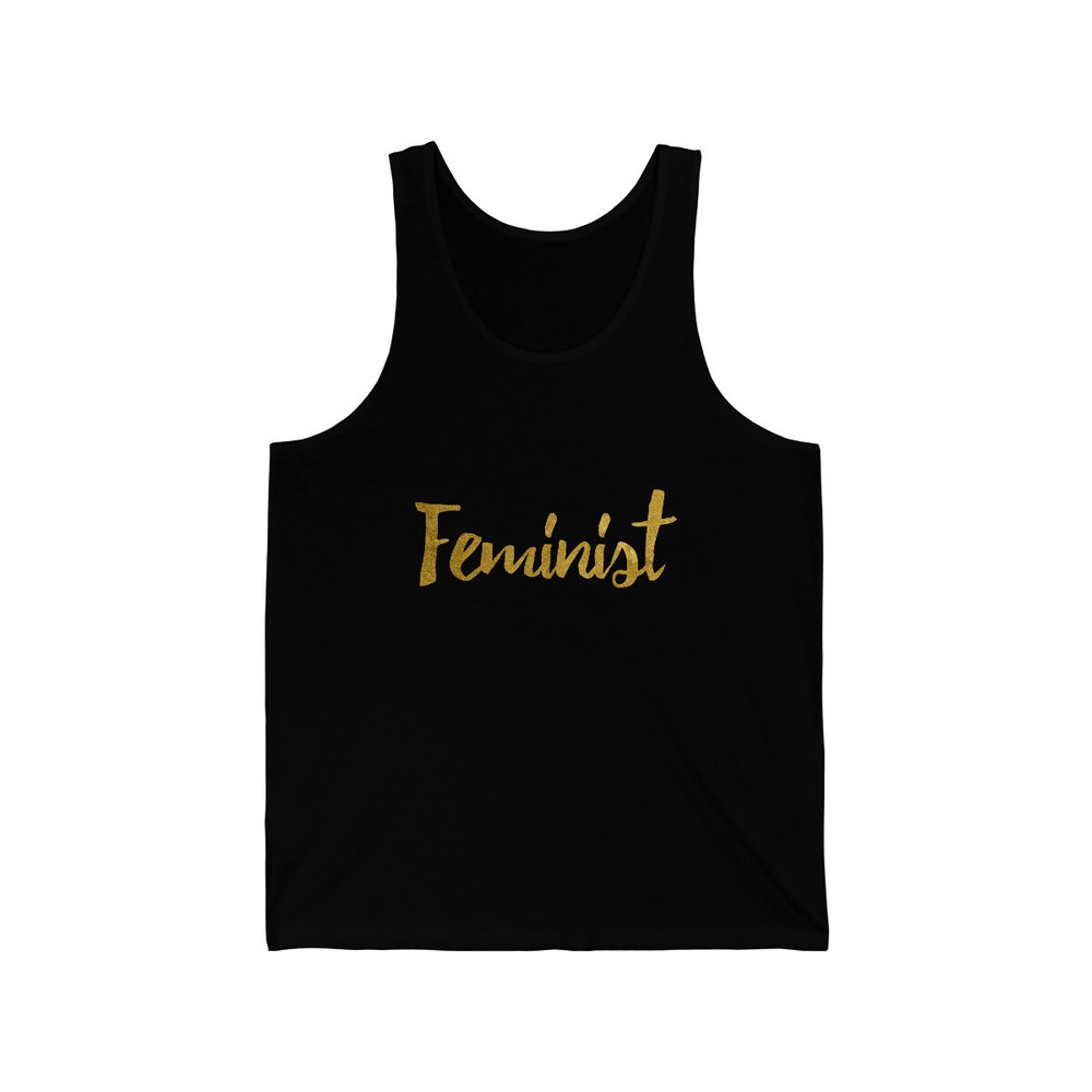 Feminist Gold Foil Unisex Tank Top