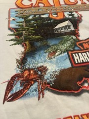 Harley Davidson Long Sleeve Louisiana Gator Crawfish Sleeve Hits Size Xl READ
