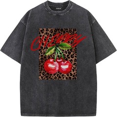 Vintage Graphic T-Shirt Mens Letter Print Rapper Streetwear