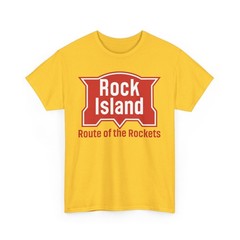 Rock Island Route of Rockets Vintage Railroad Logo T-Shirt