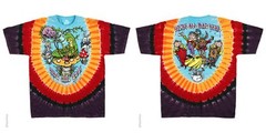 ALICE-ALL MAD HERE-2 SD TIE DYE T-SHIRT S-M-L-XL-2X Caterpillar,Wonderland