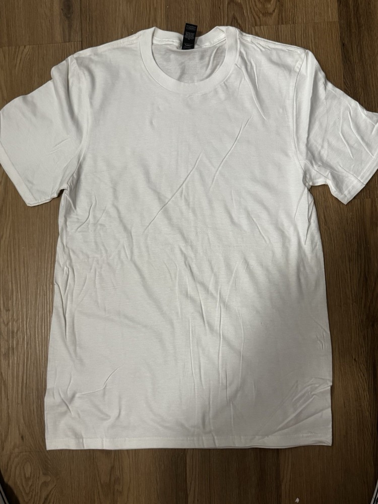 Anvil Lightweight Cotton Crew Neck White Men’s Short Sleeve T-Shirt Size S