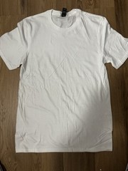 Anvil Lightweight Cotton Crew Neck White Men’s Short Sleeve T-Shirt Size S