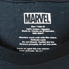 Marvel Short Sleeve Cotton Venom Costume T-Shirt Black Medium Halloween