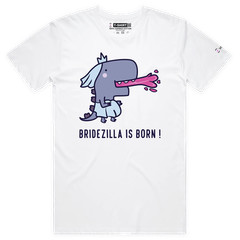 VOICEART Bridezilla at the Wedding Funny Couples T-Shirt with Premium Graphic