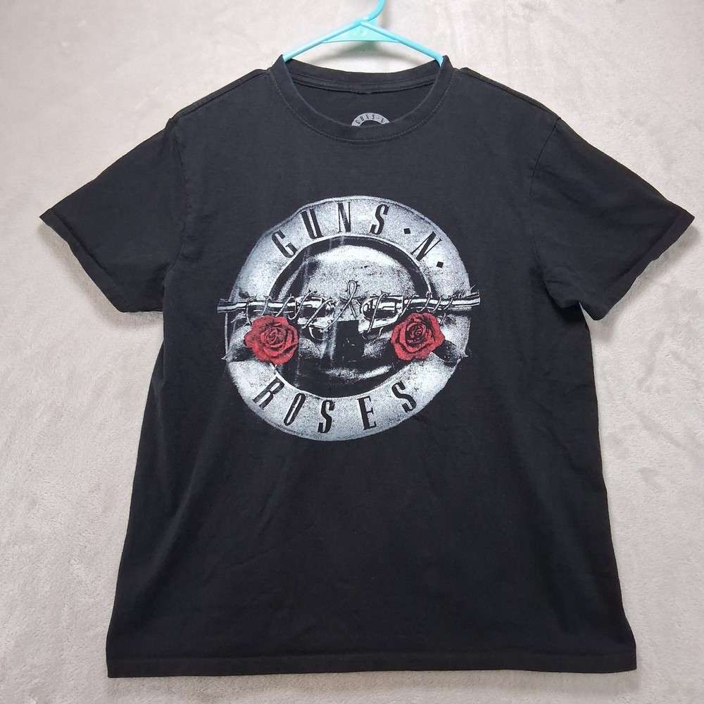 Guns N’ Roses Shirt Mens Large Black Band Tour 2023 North America Size Small Tee