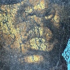 Notorious Big Biggie Smalls Graphic Print T Shirt Men Size M Acid Wash Rap Tee