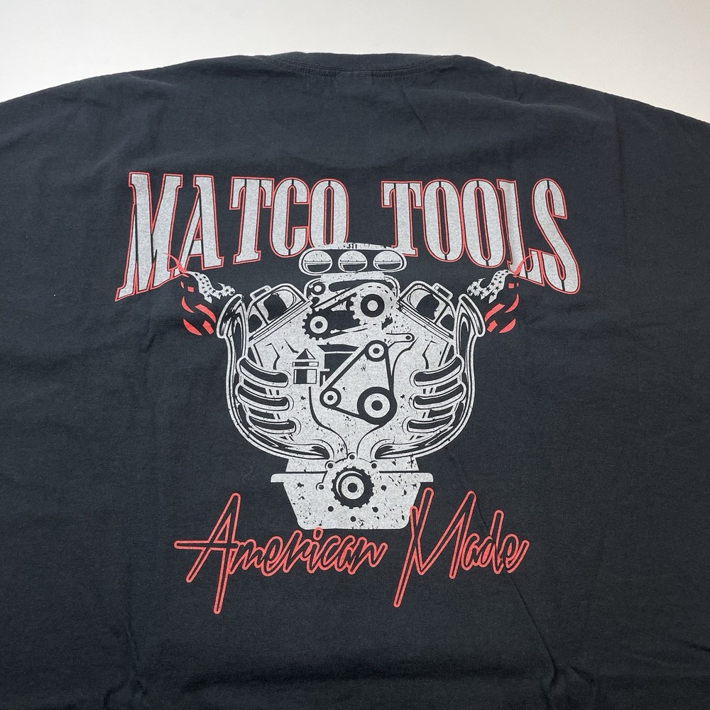 Matco Tools Mens Sz 4XL Black Shirt Hot Rod Motor Graphic Auto Mechanic Grunge