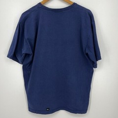 Mossimo T-Shirt Men’s L Navy Blue Vtg 90s Short Sleeve Crew Neck Distressed USA